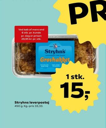 SuperBrugsen Stryhns leverpostej tilbud