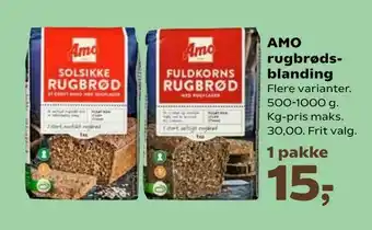 SuperBrugsen AMO rugbrødsblanding tilbud