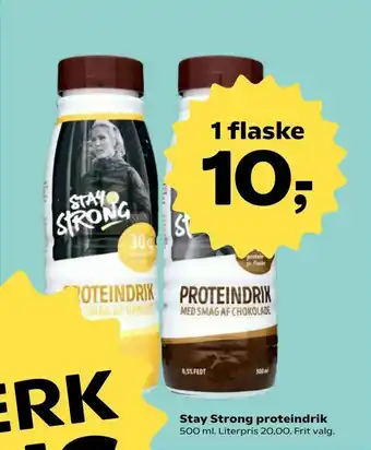 SuperBrugsen Stay Strong proteindrik tilbud