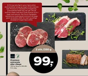 SuperBrugsen Premium entrecote eller ribeye tilbud