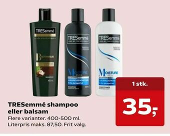 SuperBrugsen TRESemmé shampoo eller balsam tilbud