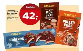 SuperBrugsen Tulip pulled pork, mørbrad eller spareribs tilbud