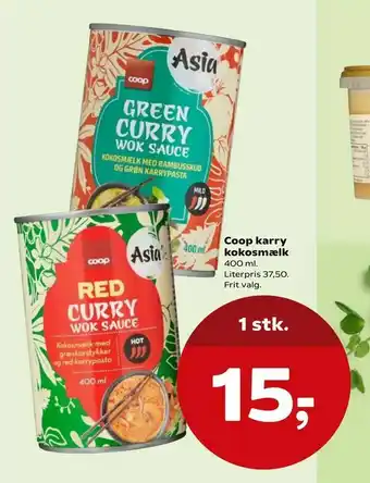 SuperBrugsen Coop karry kokosmælk tilbud