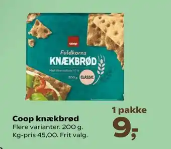 SuperBrugsen Coop knækbrød tilbud