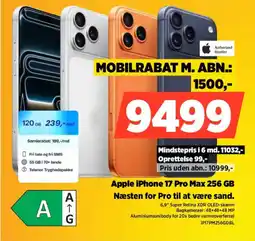 Power Apple iPhone 17 Pro Max 256 GB Næsten for Pro til at være sand. tilbud