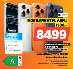 Power Apple iPhone 17 Pro 256 GB Den ultimative Pro. tilbud