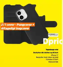 Power Tegnebogs-etui Beskytter din telefon og dit kort tilbud