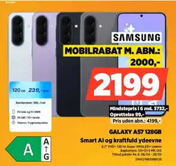 Power Samsung galaxy a57 128gb smart al og kraftfuld ydeevne tilbud