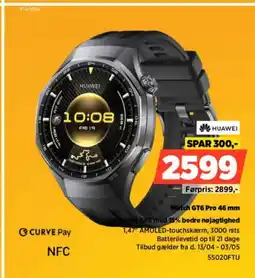 Power Watch GT6 Pro 46 mm Avancaret GPS med 15% bedre nøjagtighed tilbud