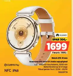 Power HUAWEI Watch GT6.41 mm Avanceret GPS med 15% bedre tilbud