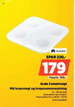 Power Huawei scale 3 smartvægt mål kropsvægt og kropssammensætning tilbud