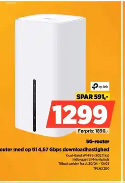 Power 5g-router router med op til 4,67 gbps downloadhastighed tilbud