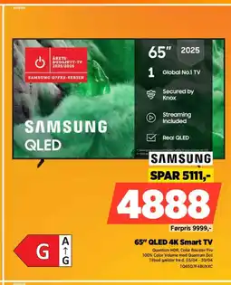Power Samsung 65" qled 4k smart tv tilbud