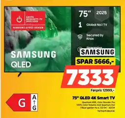 Power Samsung 75" qled 4k smart tv tilbud