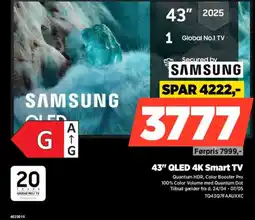 Power Samsung 43" qled 4k smart tv tilbud