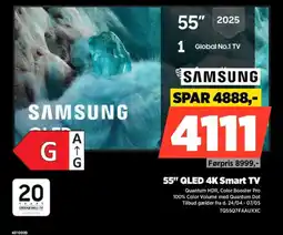 Power Samsung 55" qled 4k smart tv tilbud