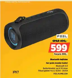 Power Feel bluetooth-højttaler gør gode stunder bedre! tilbud