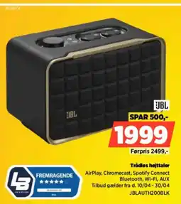 Power JBL Trådløs højttaler tilbud