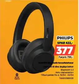 Power PHILIPS TAH6509 Blutooth-hovedtelefoner Designet til dine daglige behov tilbud