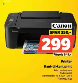 Power Canon Printer Kant-til-kant print tilbud