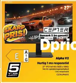 Power CEPTER Alpha V2 Hurtig 1 ms responstid tilbud