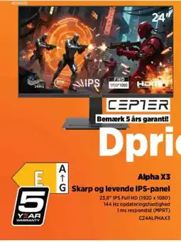 Power Alpha x3 g skarp og levende ips-panel tilbud