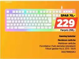 Power Gaming tastatur Membran-switche tilbud