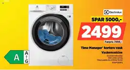 Power Electrolux Time Manager® kortere vask Vaskemaskine tilbud