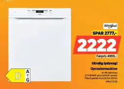 Power Utrolig lydsvag! Opvaskemaskine tilbud