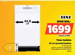 Power XENZ Timer-funktion opvaskemaskine tilbud