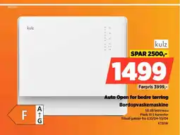 Power Auto Open for bedre tørring Bordopvaskemaskine tilbud