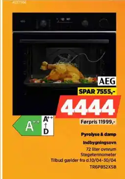 Power Pyrolyse & damp Indbygningsovn tilbud