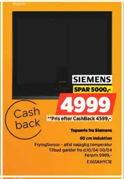 Power Topserie fra Siemens induktion tilbud