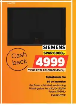 Power Siemens fryingsensor pro induktion tilbud