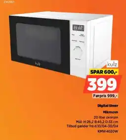 Power Kulz digital timer mikroovn tilbud