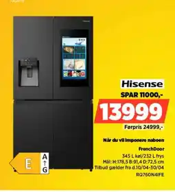 Power Hisense Når du vil imponere naboen FrenchDoor tilbud