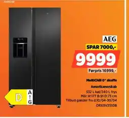 Power AEG MultiChill 0° skuffe Amerikanerskab tilbud