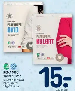 REMA 1000 REMA1000 vaskepulver (parfumefri) tilbud
