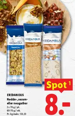 Lidl Nødde-, sesam- eller nougatbar tilbud