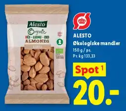 Lidl Økologiske mandler tilbud
