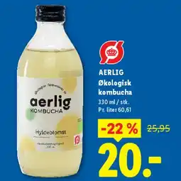 Lidl Økologisk kombucha tilbud