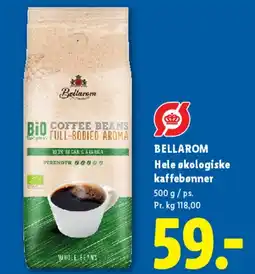 Lidl Hele økologiske kaffebønner tilbud