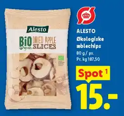 Lidl Økologiske æblechips tilbud