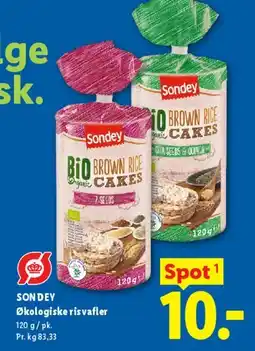 Lidl Økologiske risvafler tilbud
