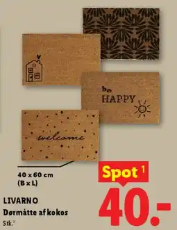 Lidl Dørmåtte af kokos tilbud