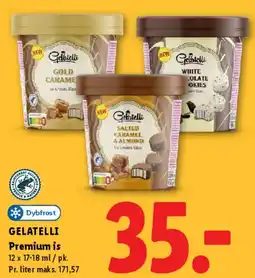 Lidl Gelatelli Premium is (tubs) tilbud