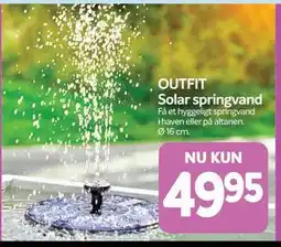 Din Isenkræmmer Solar springvand tilbud