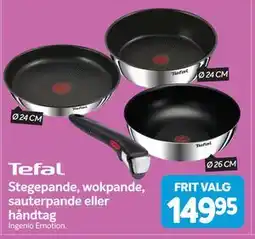 Din Isenkræmmer Stegepande, wokpande, sauterpande eller håndtag tilbud