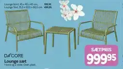 Din Isenkræmmer Lounge sæt tilbud