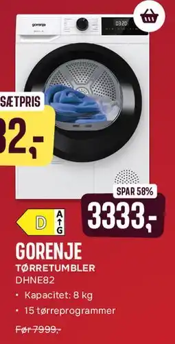 Skousen Gorenje tørretumbler tilbud
